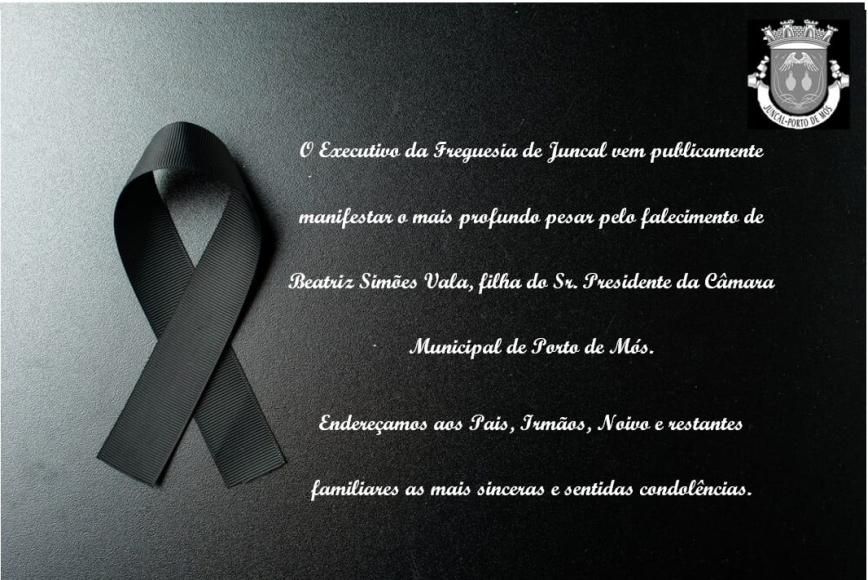Nota de pesar - Beatriz Simões Vala