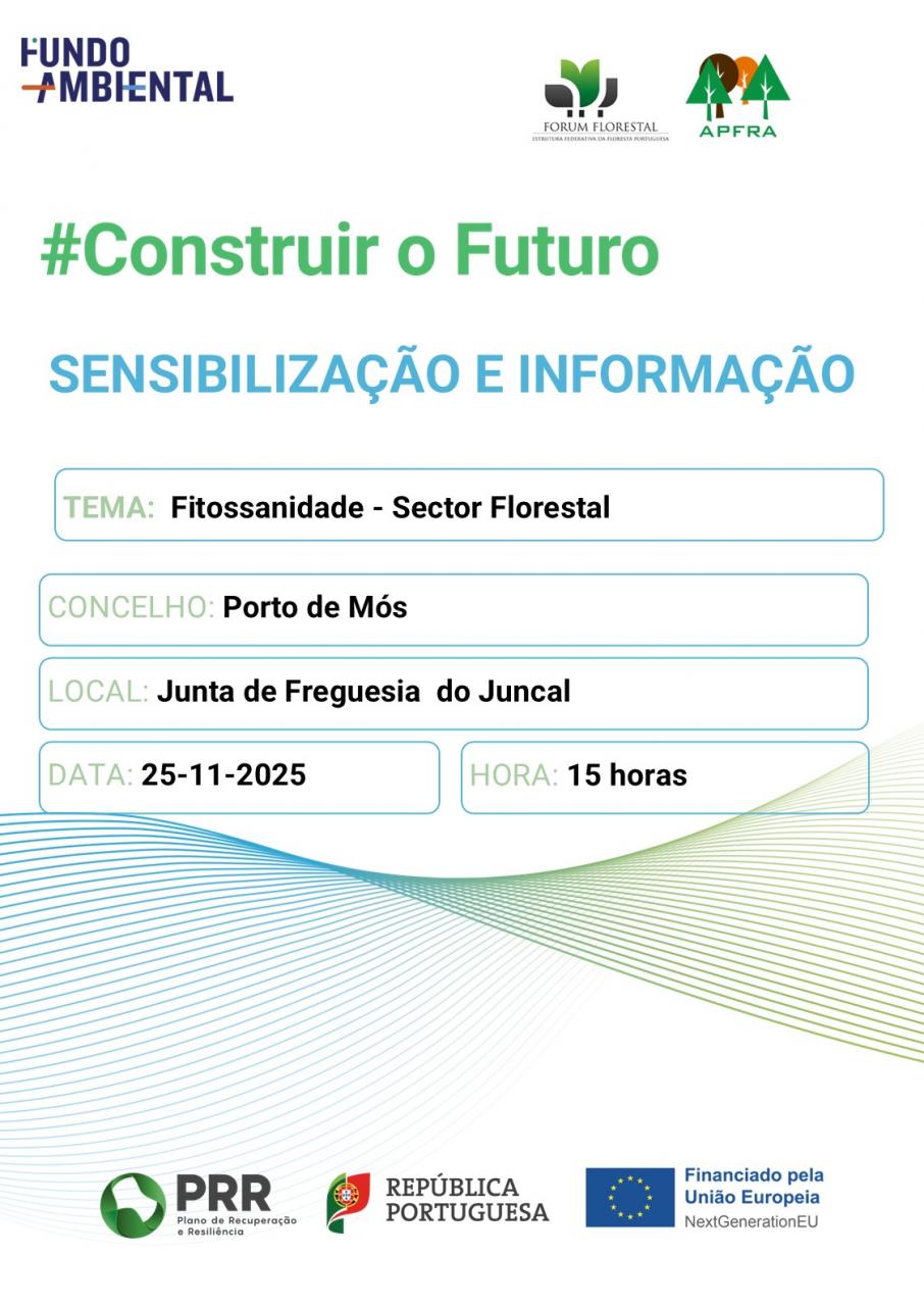 Sensibiliza&ccedil;&atilde;o e informa&ccedil;&atilde;o - Fitossanidade - Sector Florestal